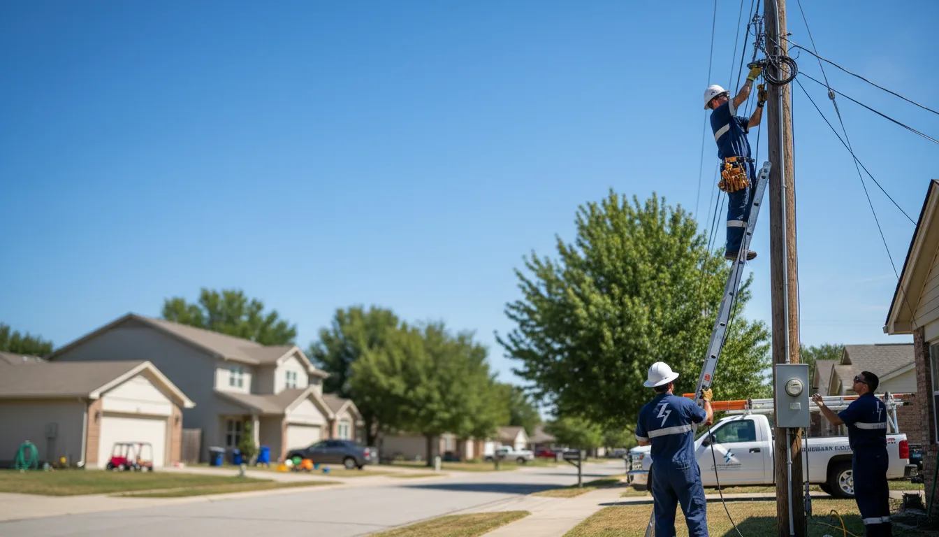 Residential electrician providing installation services in Grandview, TN